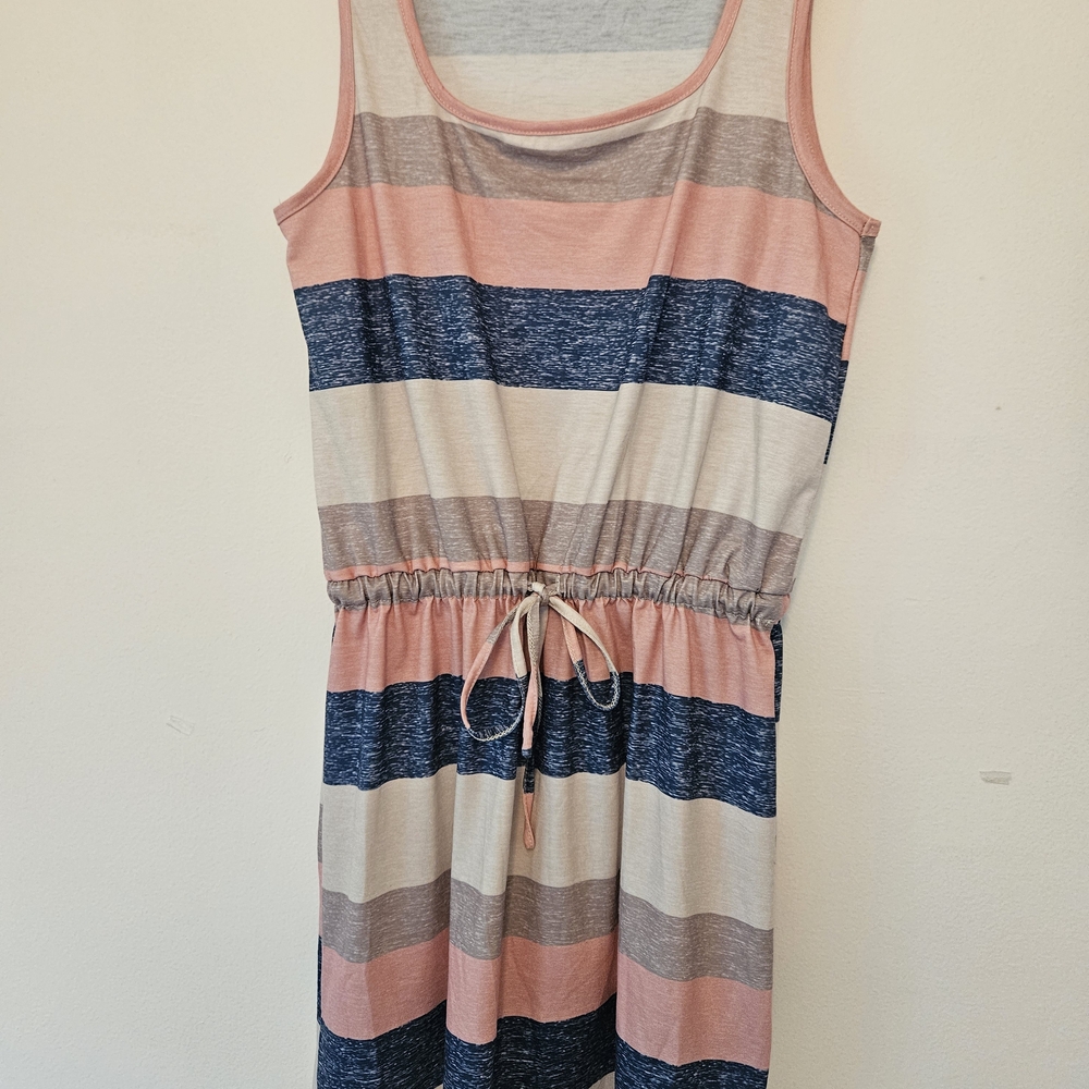 Super Cute Striped Sleeveless Dress